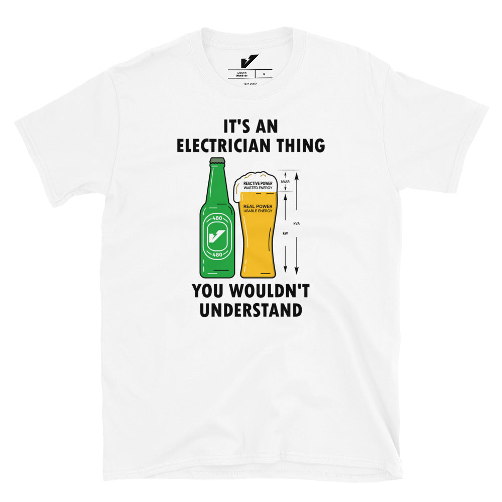 Power Factor Beer Electrician T-Shirt