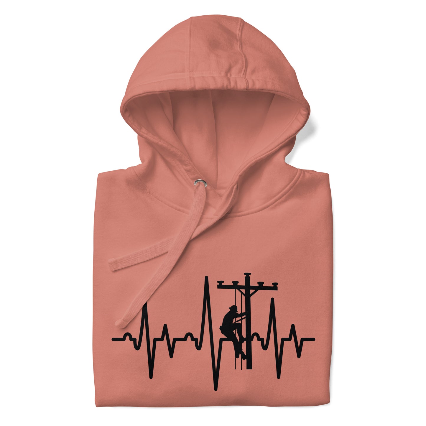 Lineman Heartbeat Unisex Hoodie