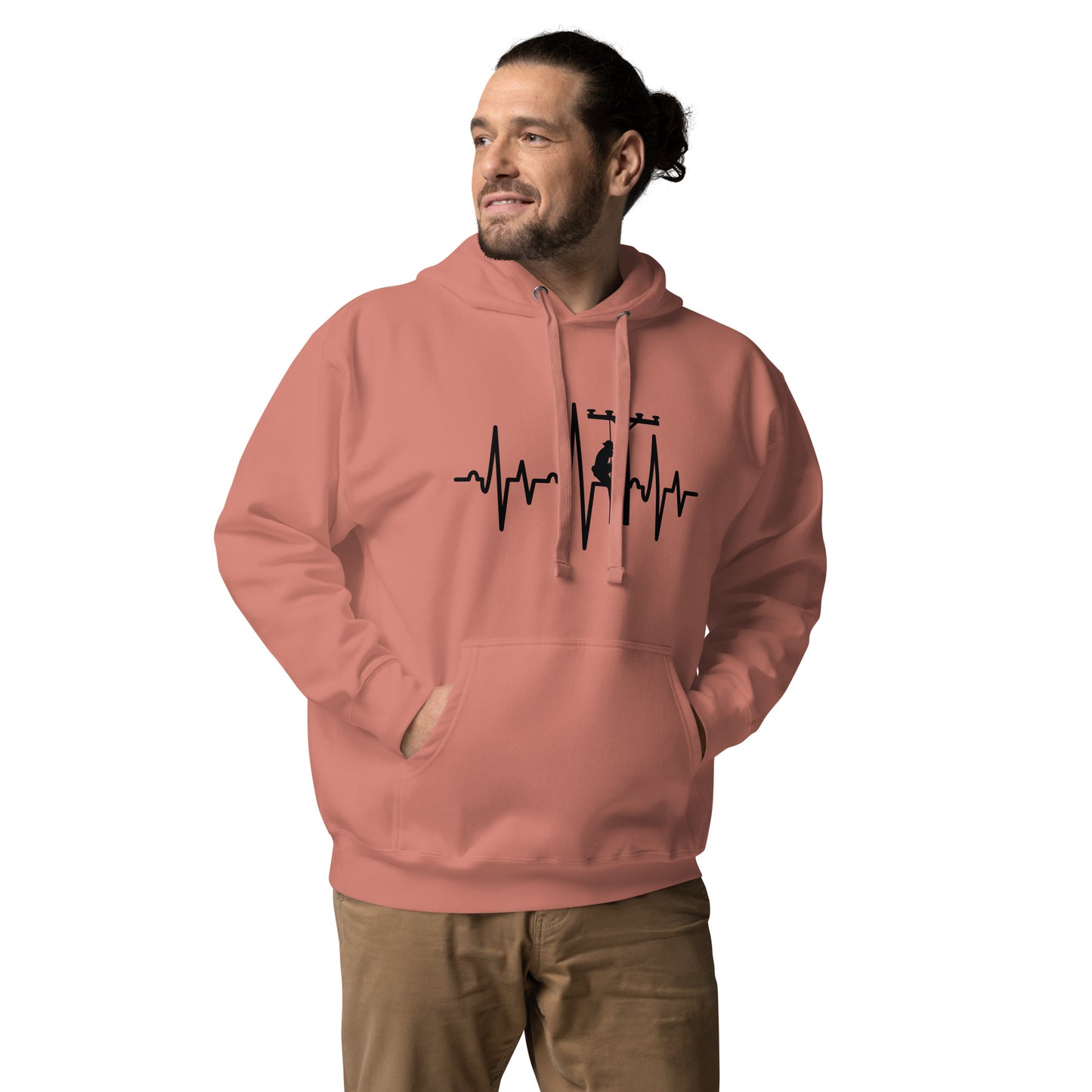 Lineman Heartbeat Unisex Hoodie