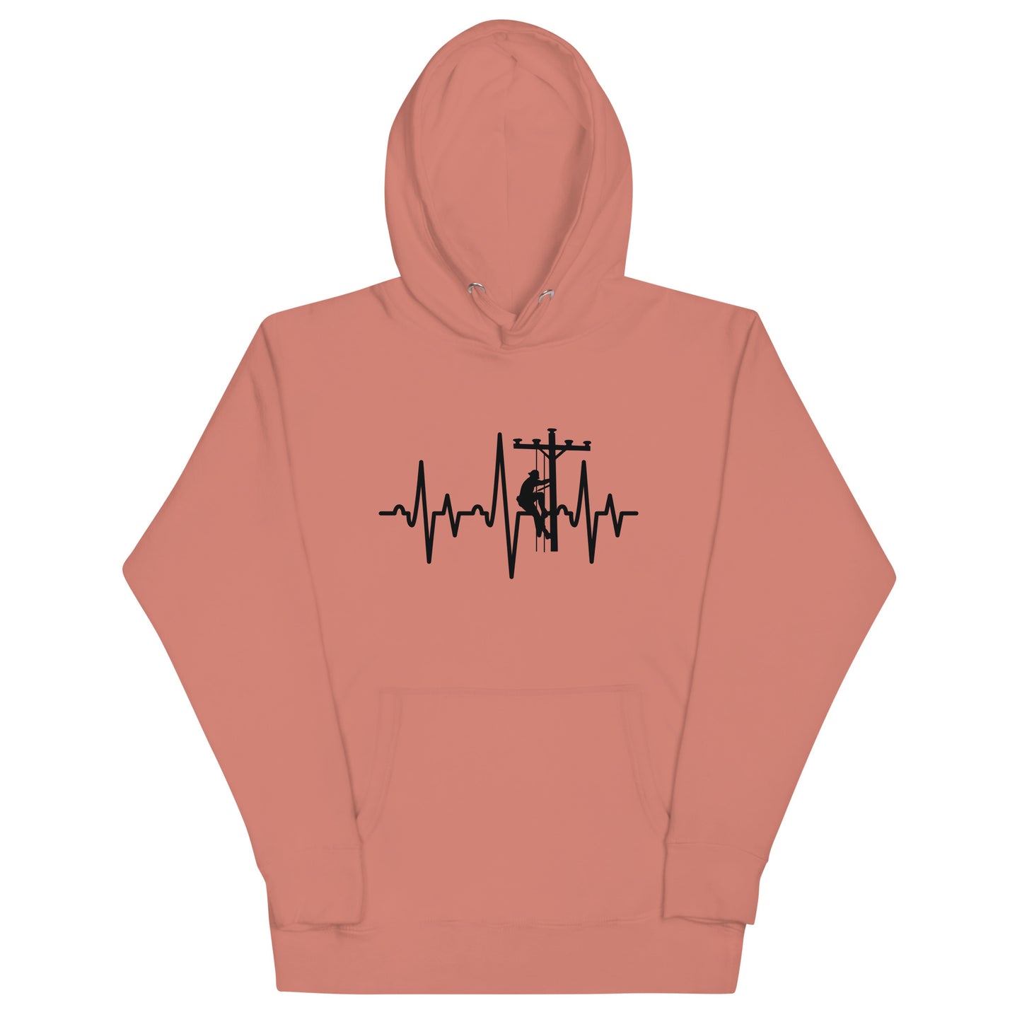 Lineman Heartbeat Unisex Hoodie