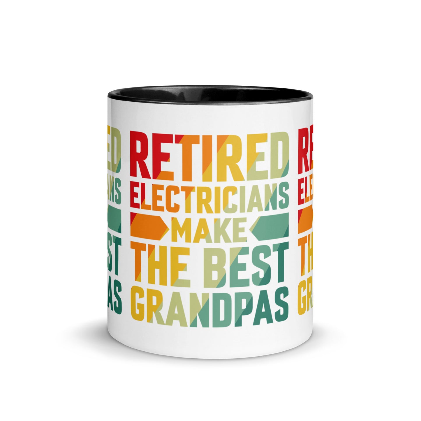 Retired Electricians Make The Best Grandpas Mug with Color Inside