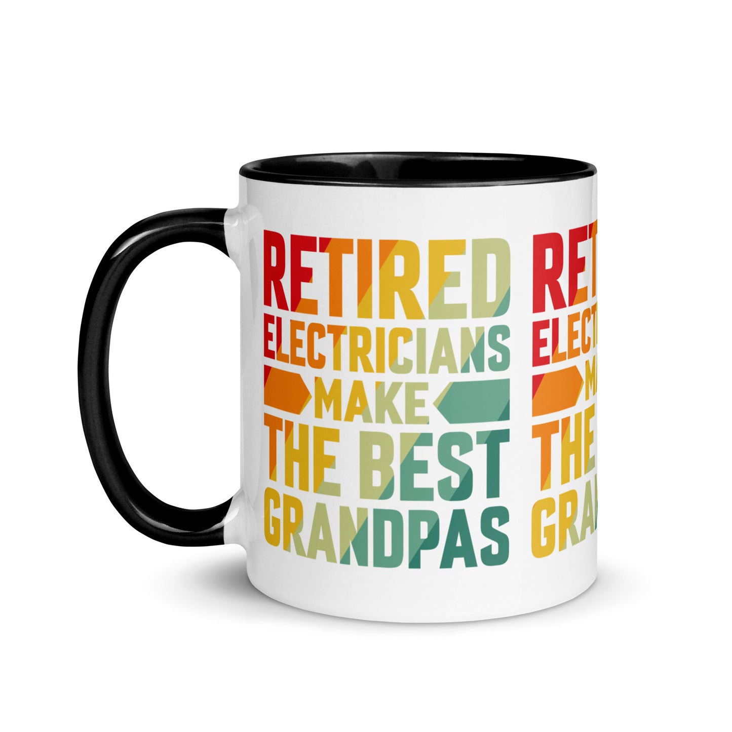 Retired Electricians Make The Best Grandpas Mug with Color Inside