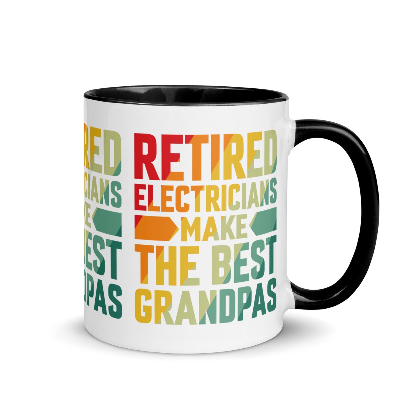 Retired Electricians Make The Best Grandpas Mug with Color Inside