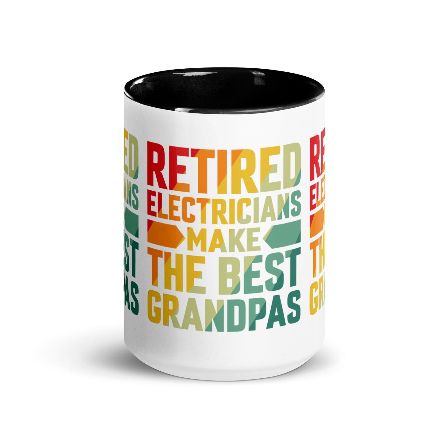 Retired Electricians Make The Best Grandpas Mug with Color Inside