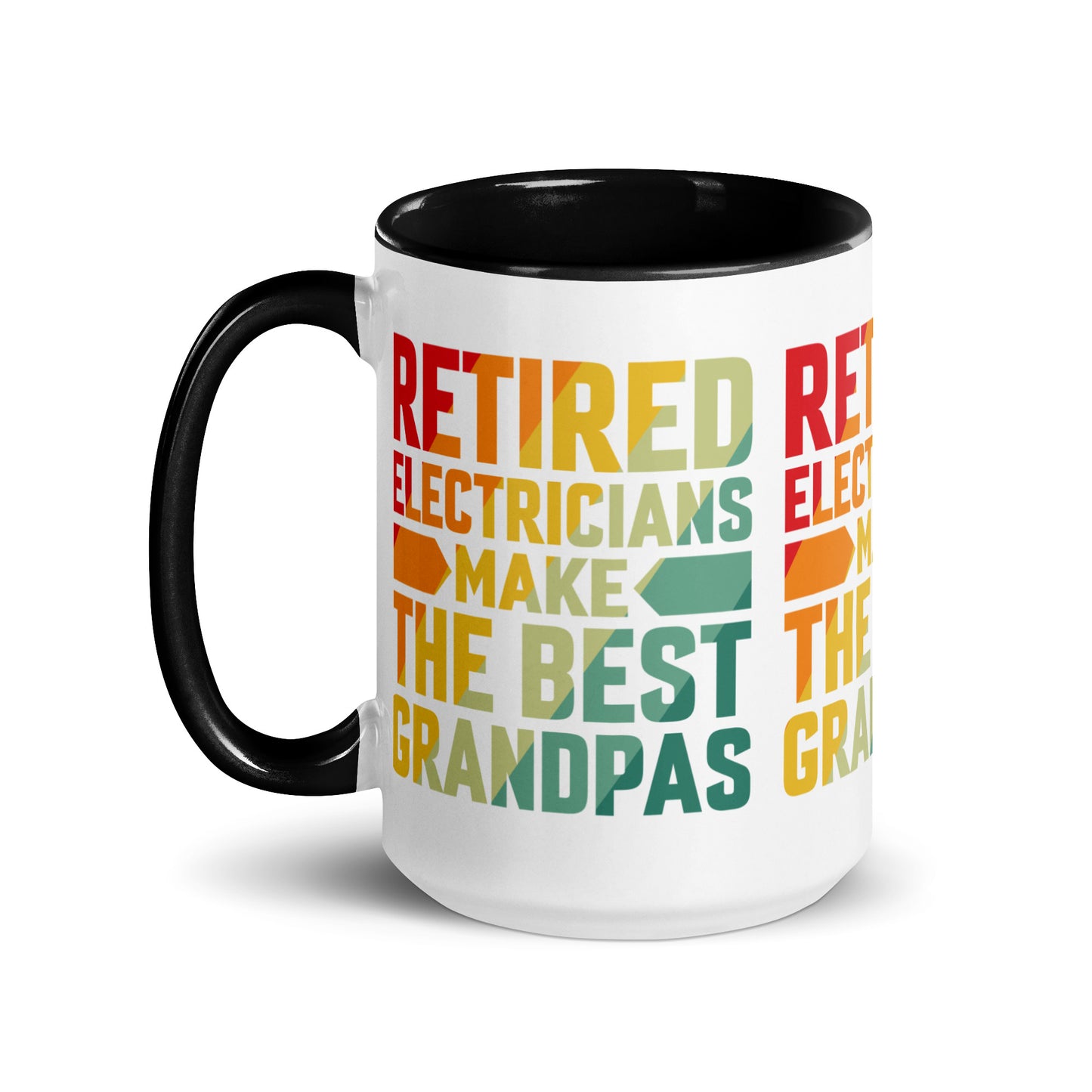 Retired Electricians Make The Best Grandpas Mug with Color Inside