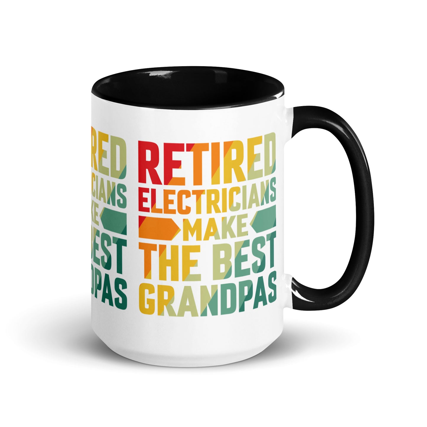 Retired Electricians Make The Best Grandpas Mug with Color Inside