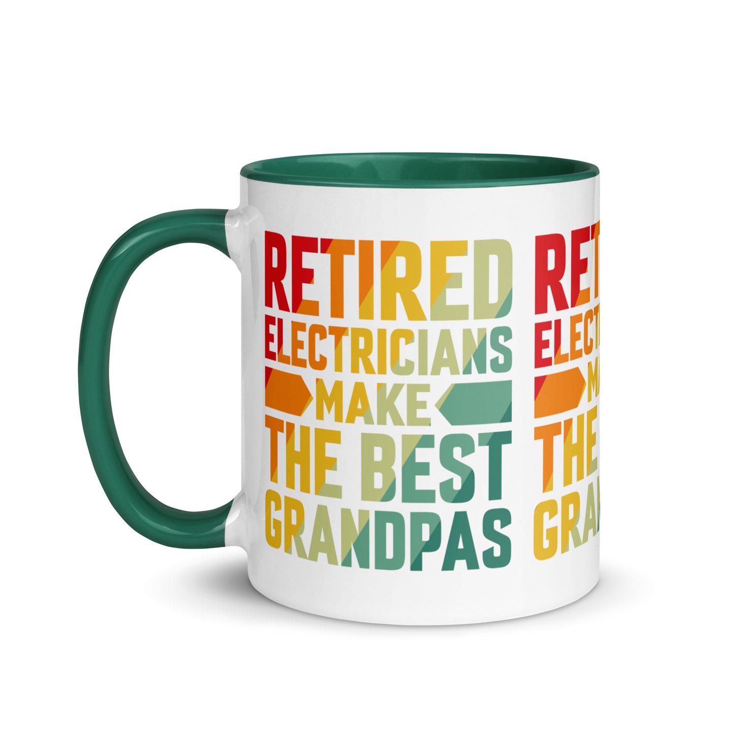 Retired Electricians Make The Best Grandpas Mug with Color Inside