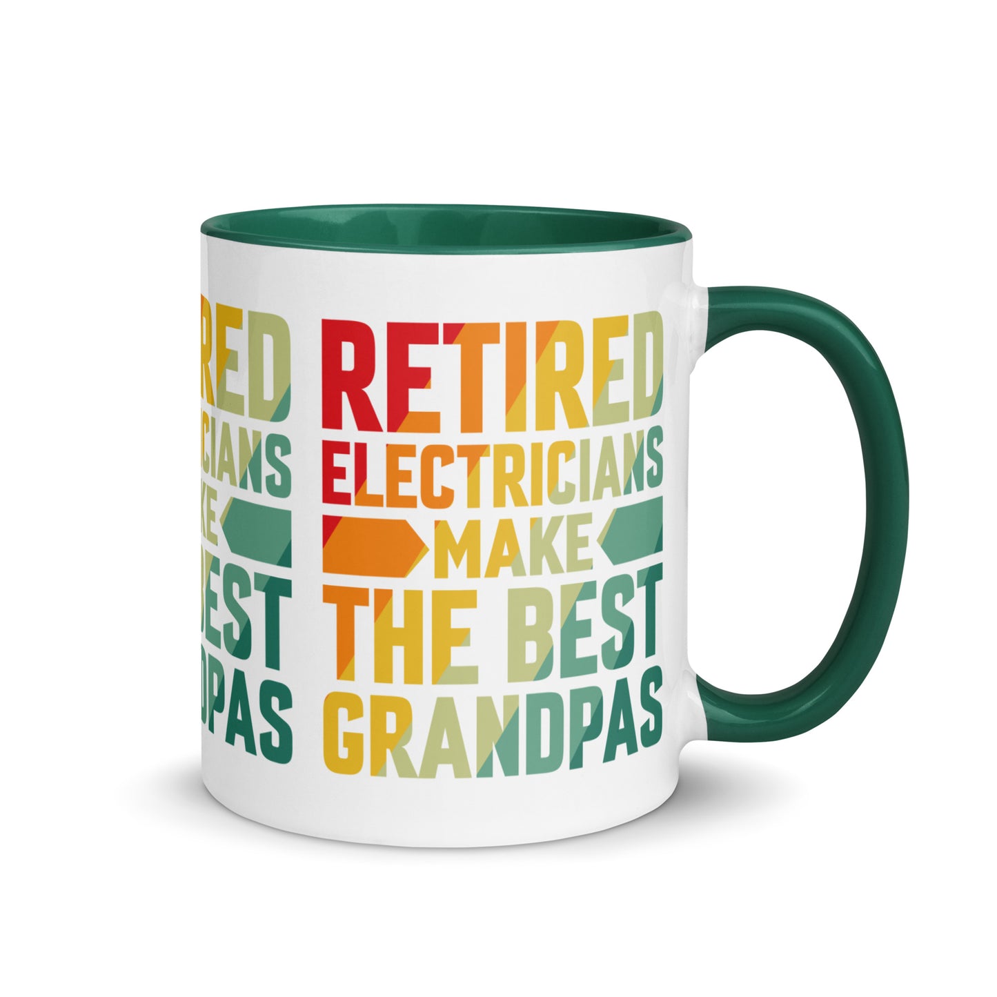 Retired Electricians Make The Best Grandpas Mug with Color Inside