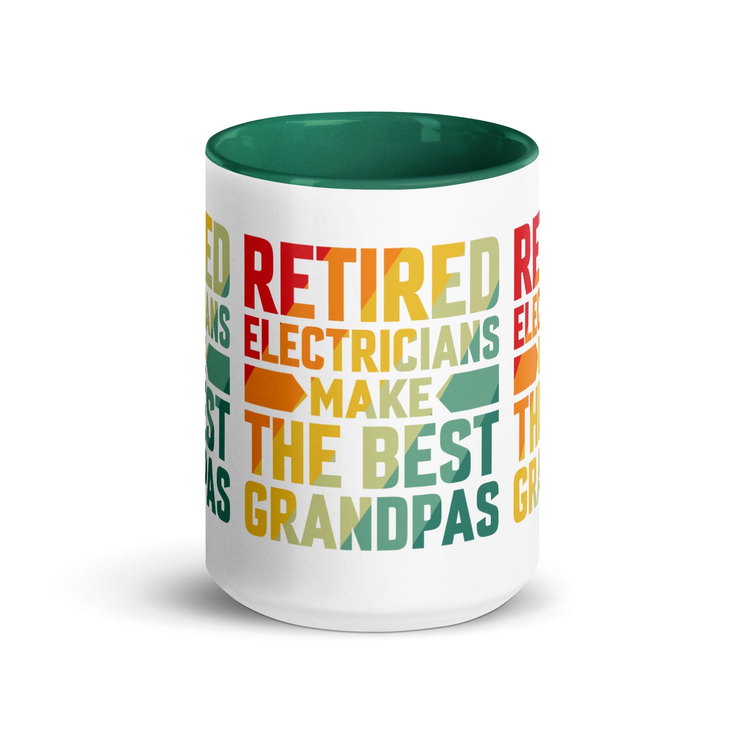 Retired Electricians Make The Best Grandpas Mug with Color Inside