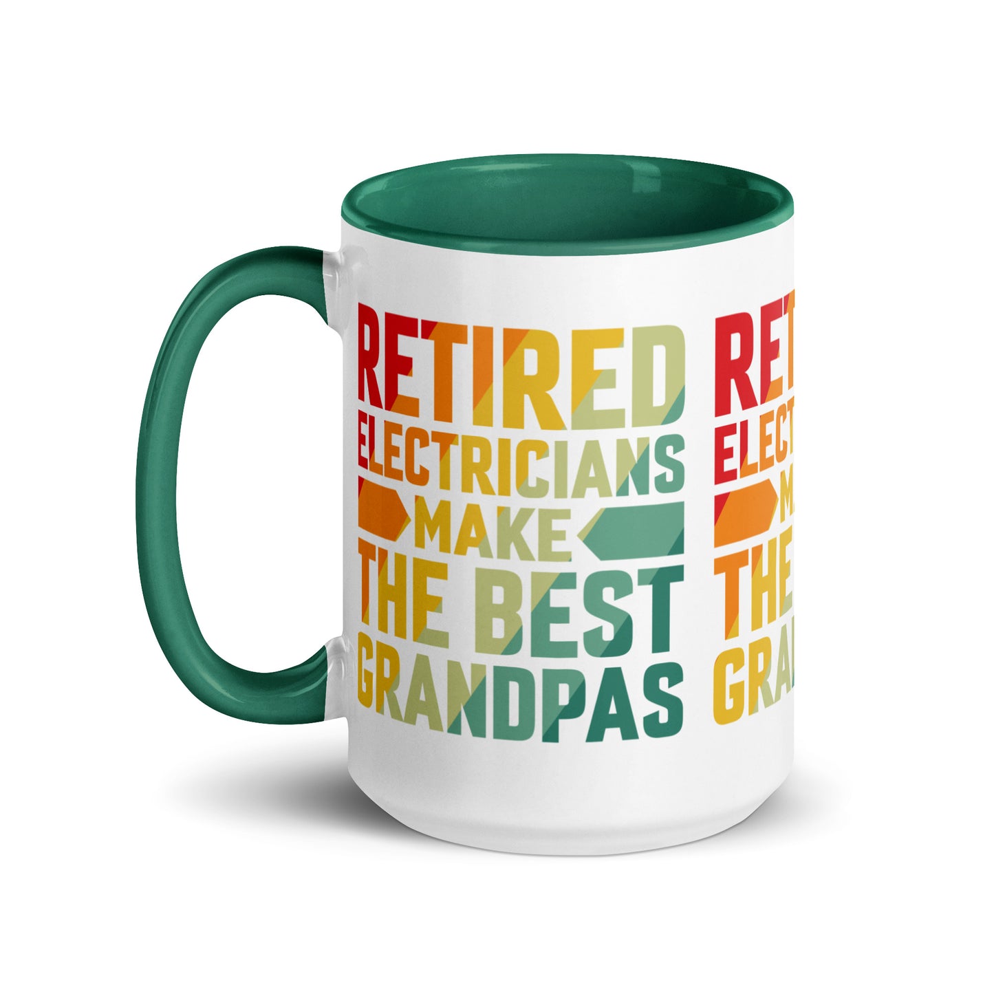 Retired Electricians Make The Best Grandpas Mug with Color Inside