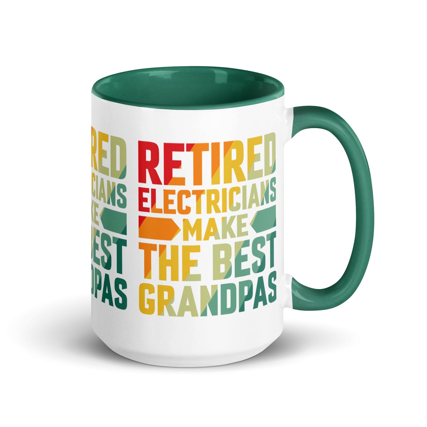 Retired Electricians Make The Best Grandpas Mug with Color Inside