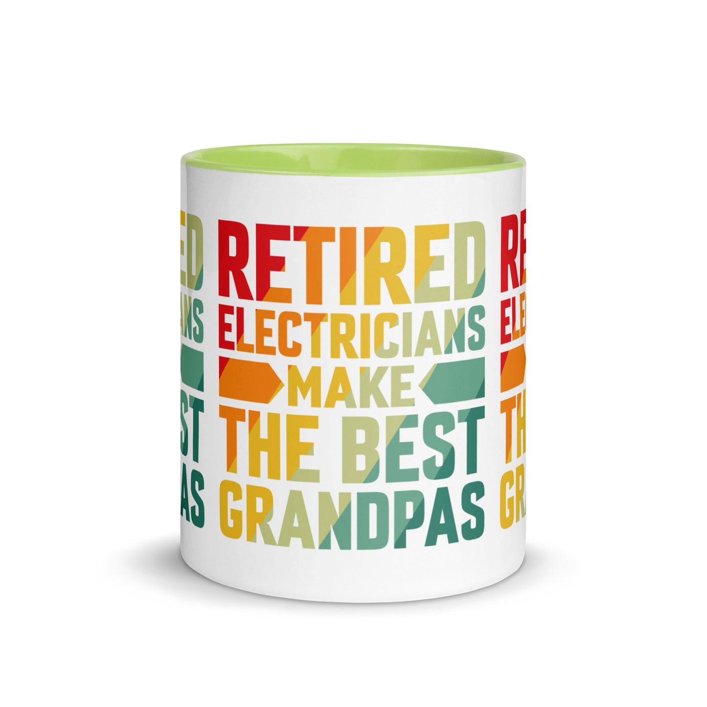 Retired Electricians Make The Best Grandpas Mug with Color Inside