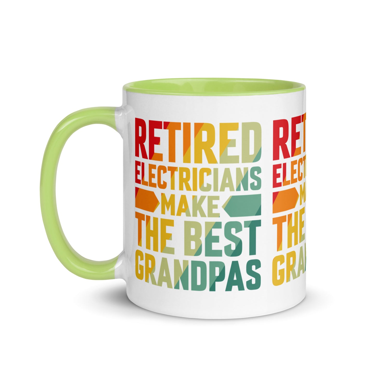 Retired Electricians Make The Best Grandpas Mug with Color Inside