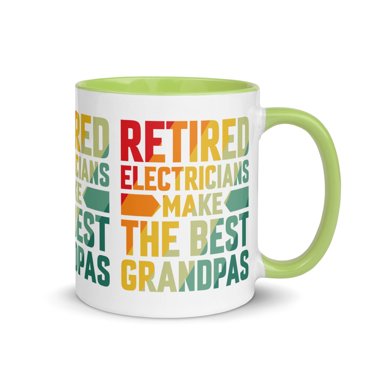 Retired Electricians Make The Best Grandpas Mug with Color Inside