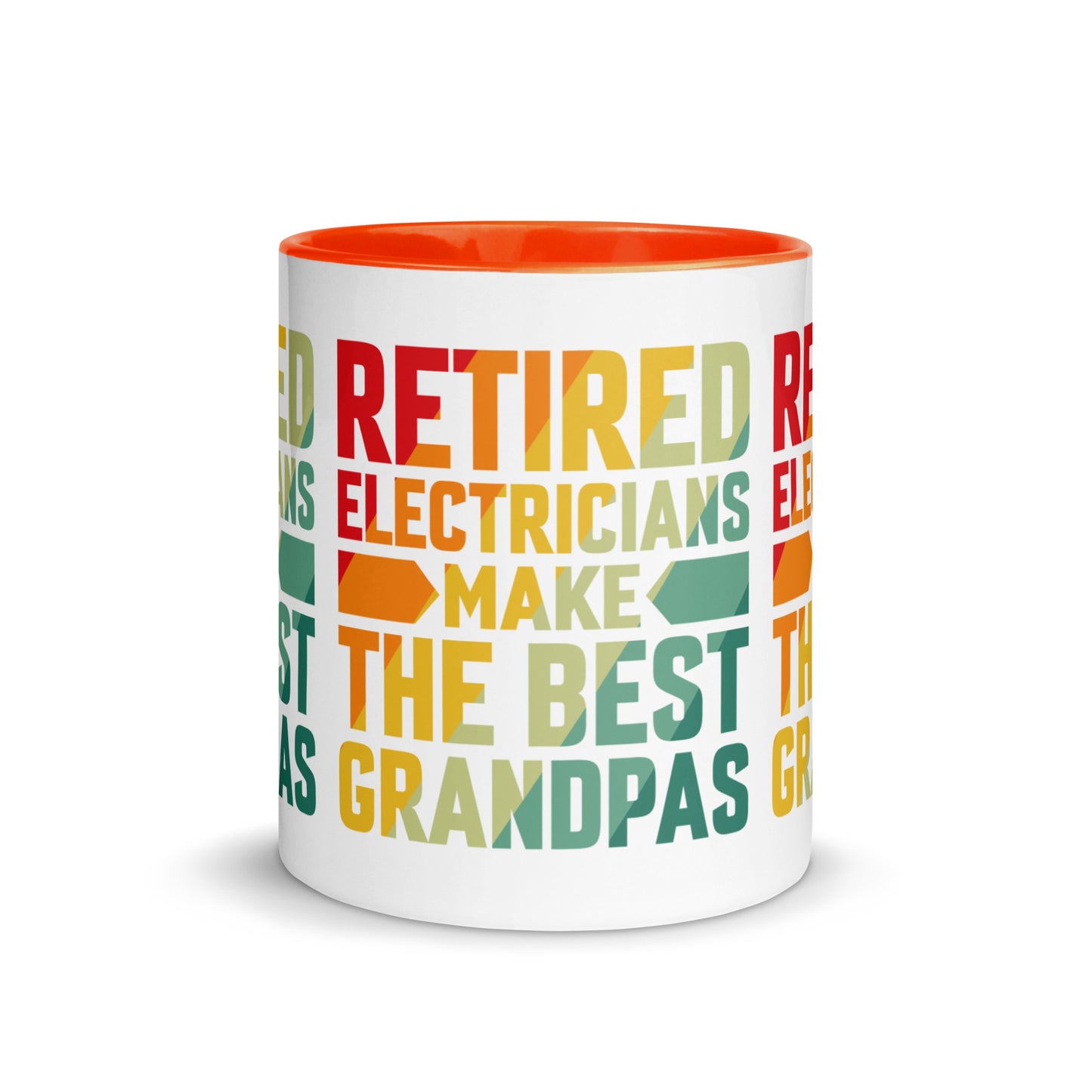 Retired Electricians Make The Best Grandpas Mug with Color Inside