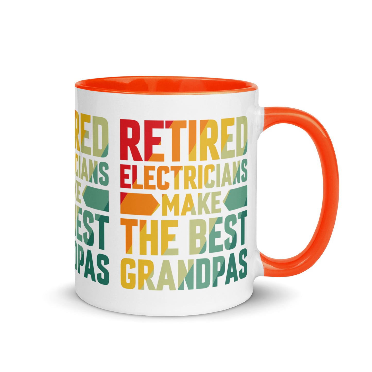 Retired Electricians Make The Best Grandpas Mug with Color Inside