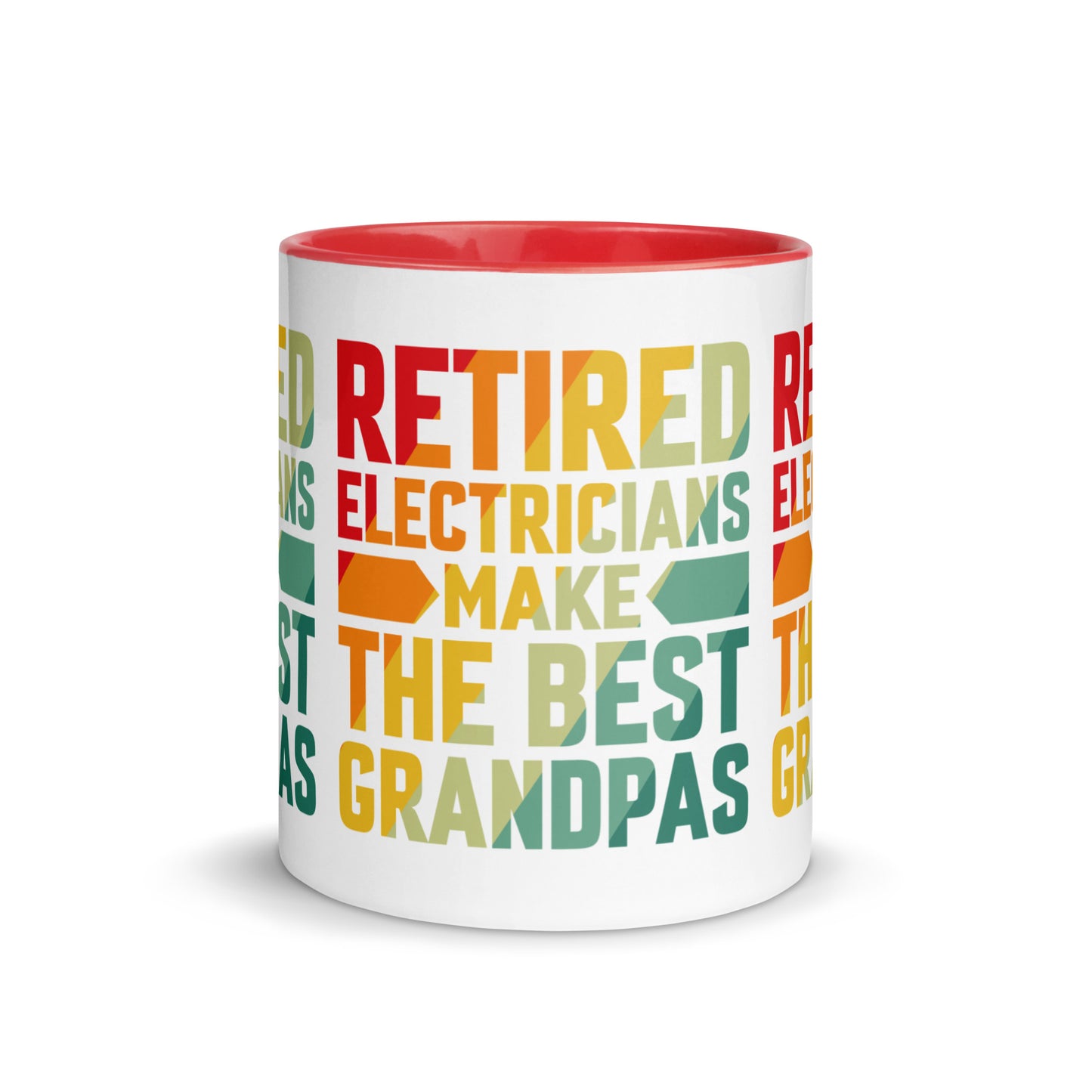 Retired Electricians Make The Best Grandpas Mug with Color Inside