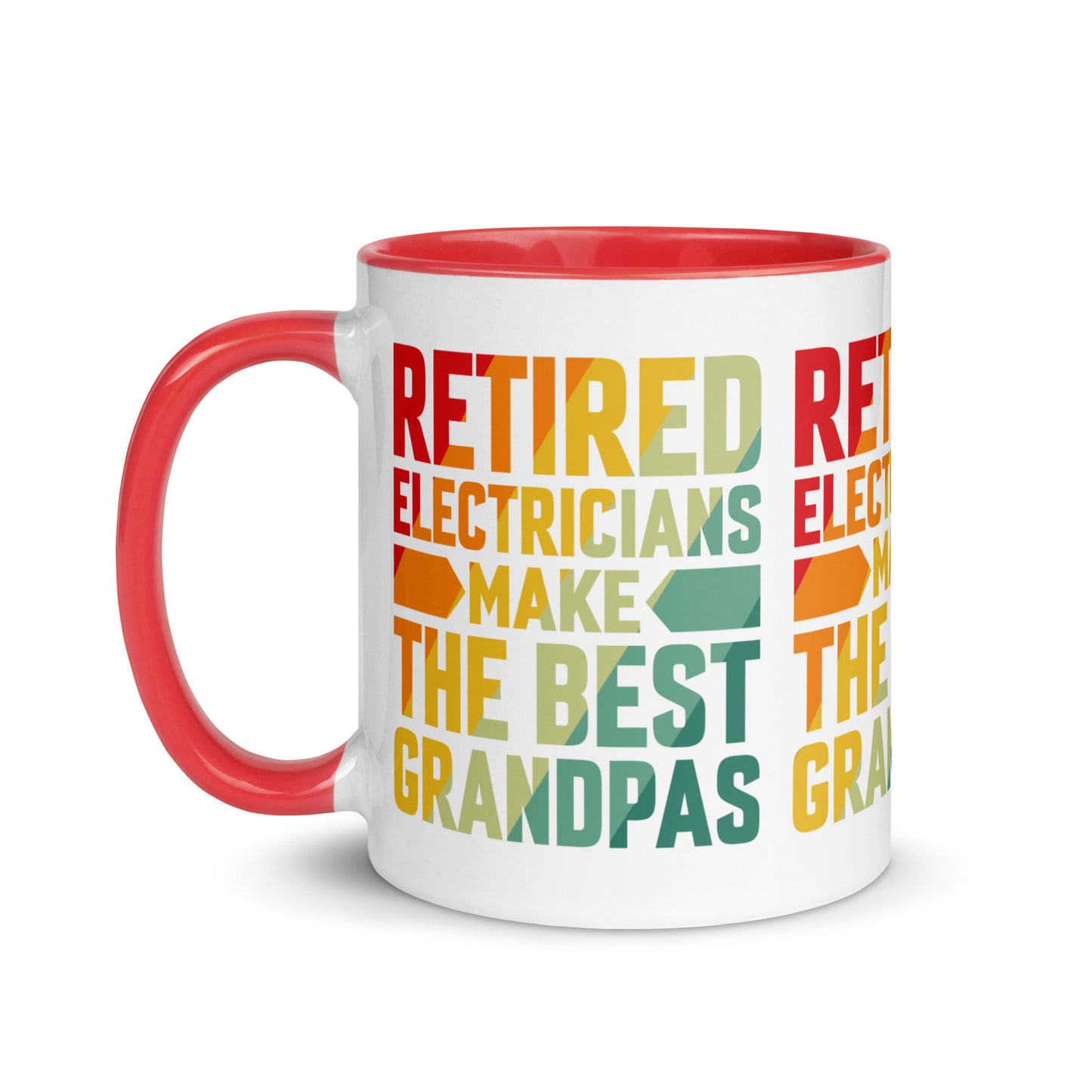 Retired Electricians Make The Best Grandpas Mug with Color Inside