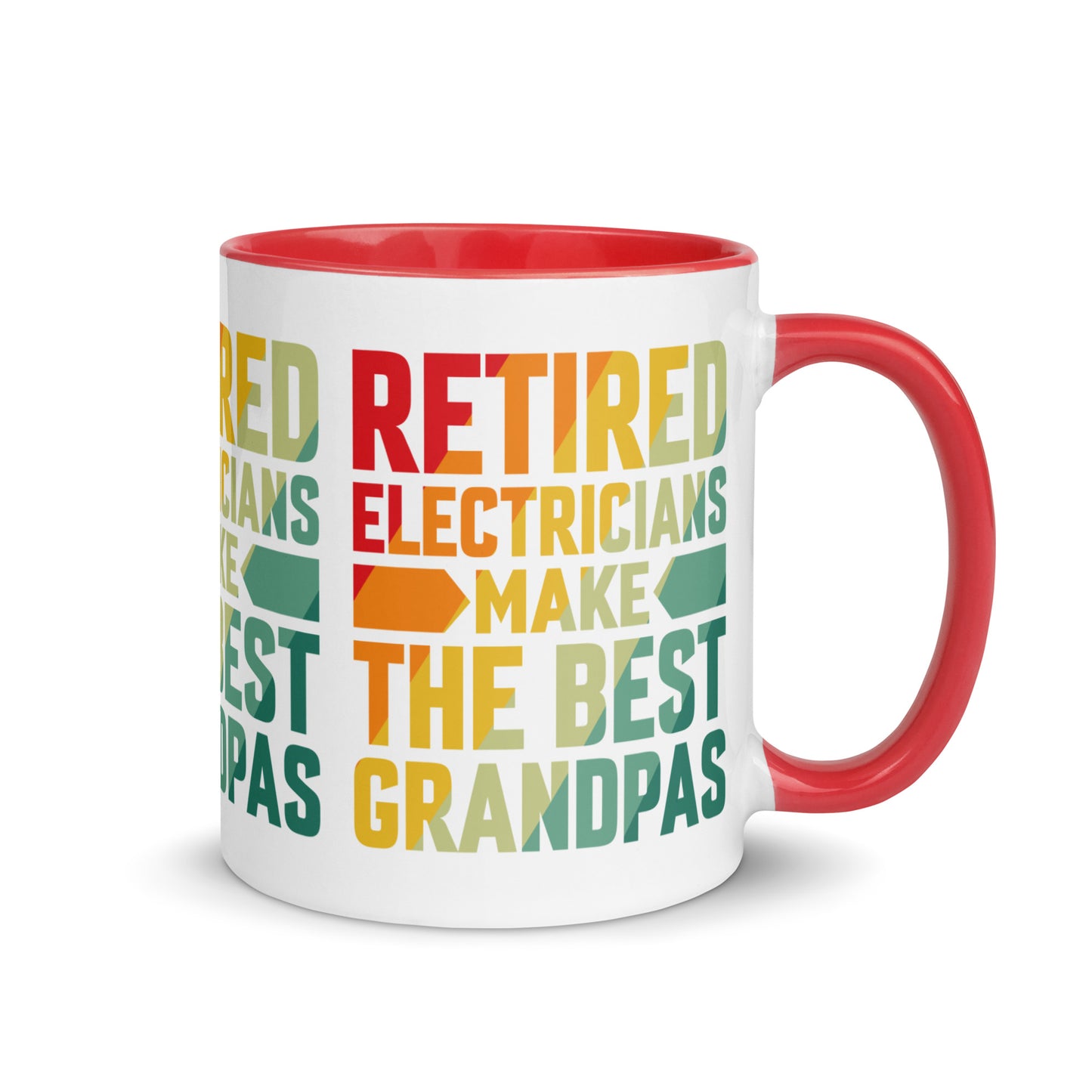 Retired Electricians Make The Best Grandpas Mug with Color Inside