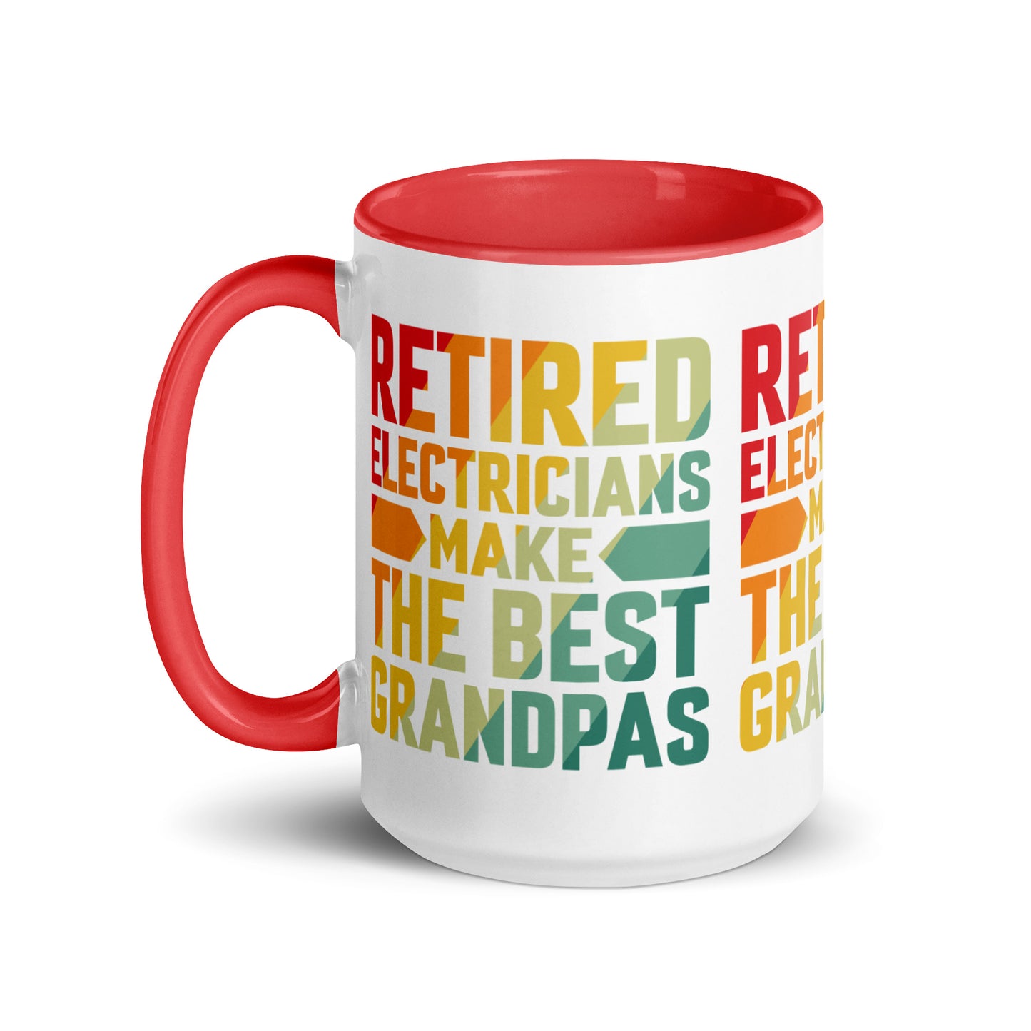 Retired Electricians Make The Best Grandpas Mug with Color Inside