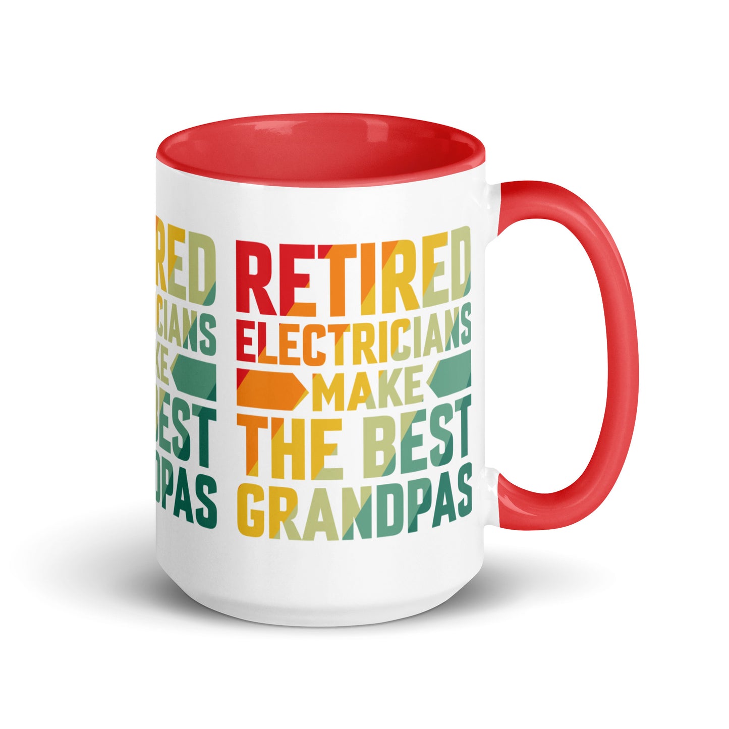 Retired Electricians Make The Best Grandpas Mug with Color Inside