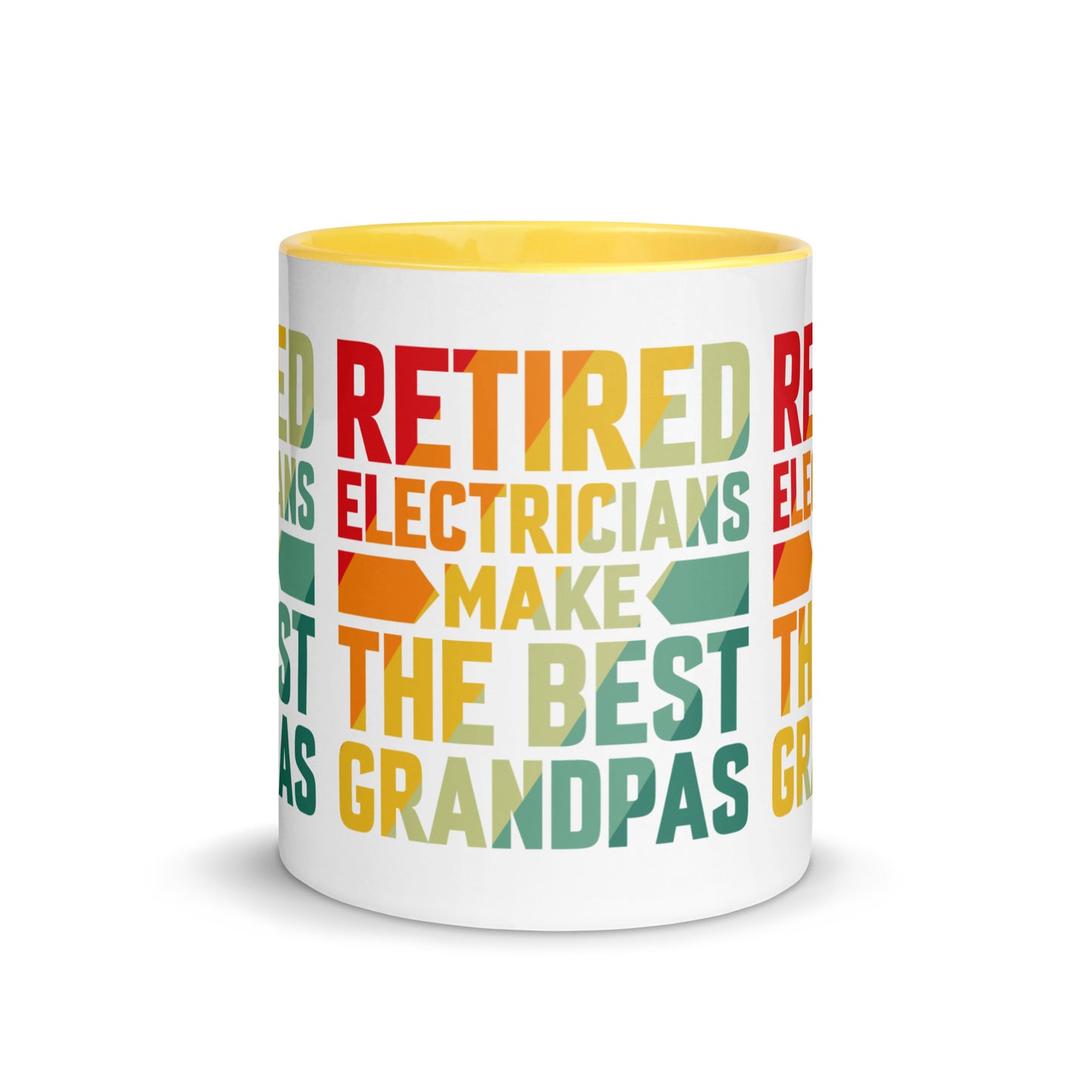 Retired Electricians Make The Best Grandpas Mug with Color Inside