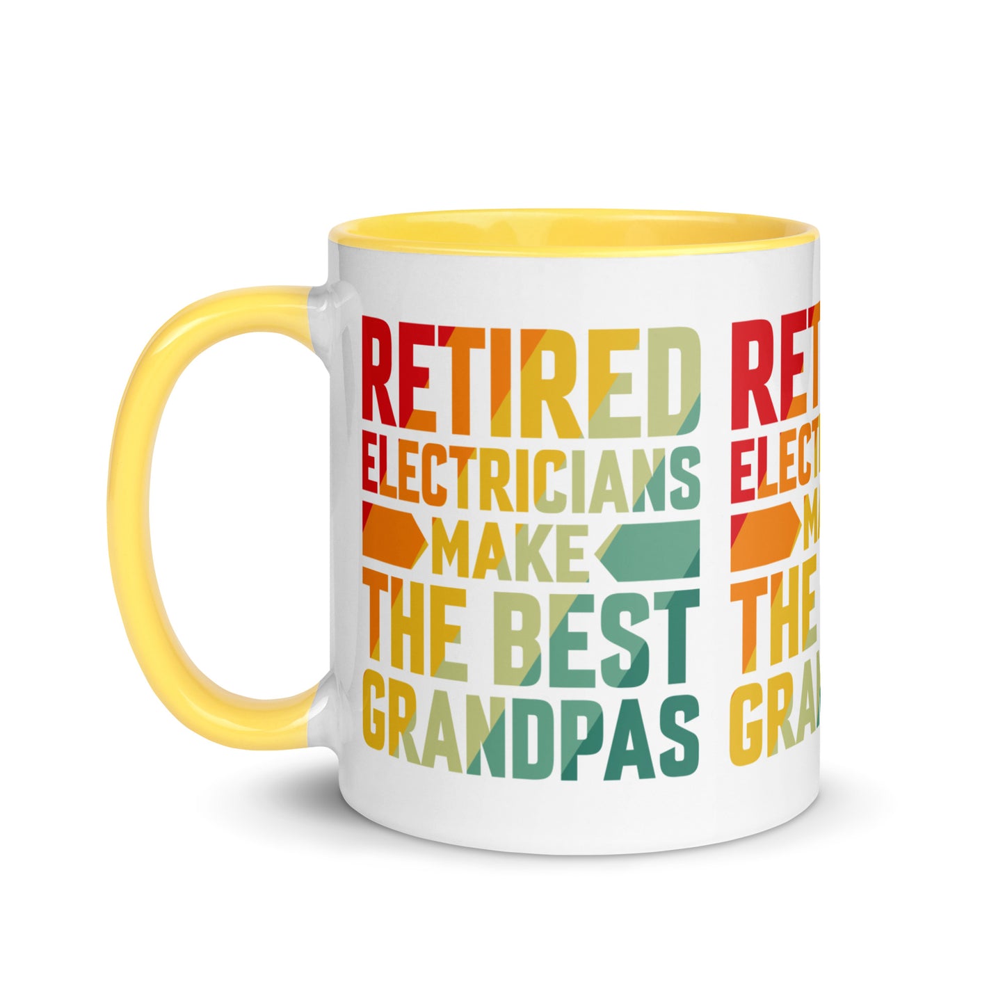 Retired Electricians Make The Best Grandpas Mug with Color Inside