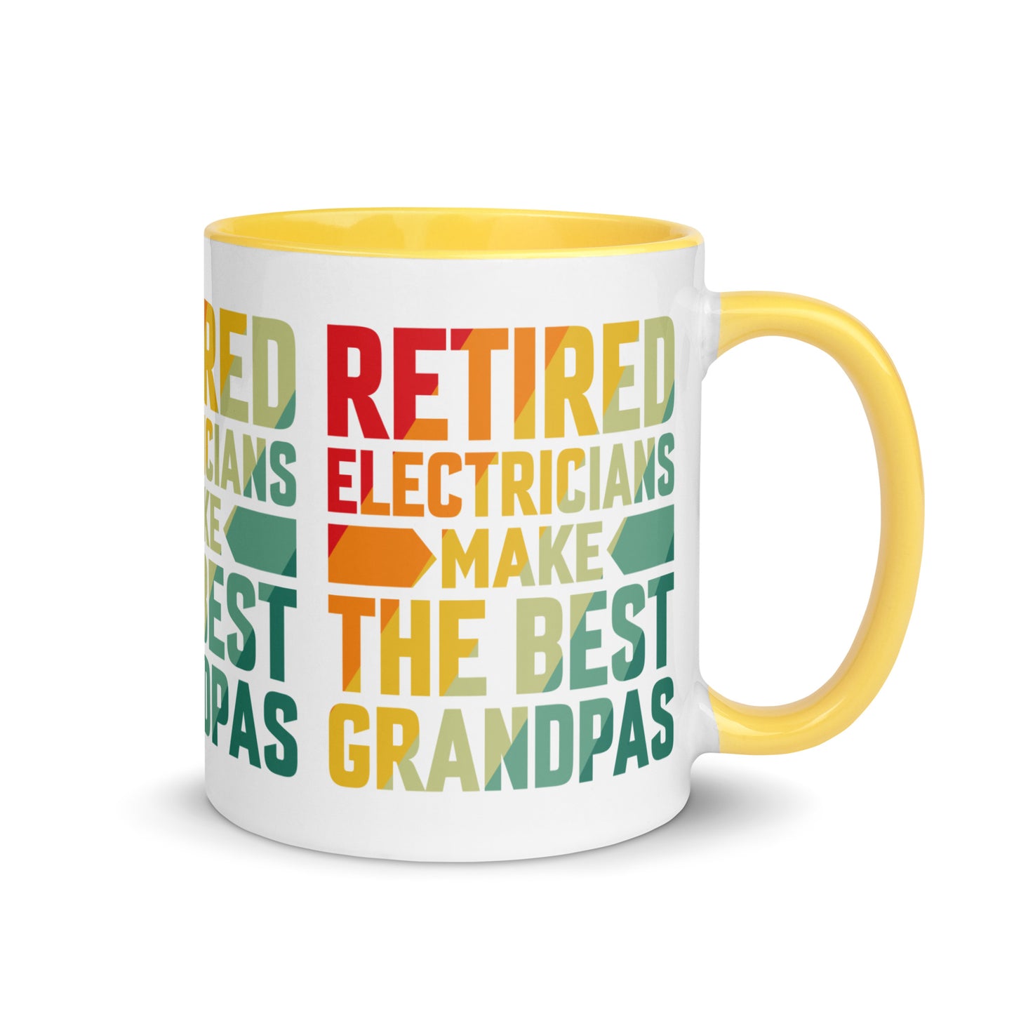 Retired Electricians Make The Best Grandpas Mug with Color Inside