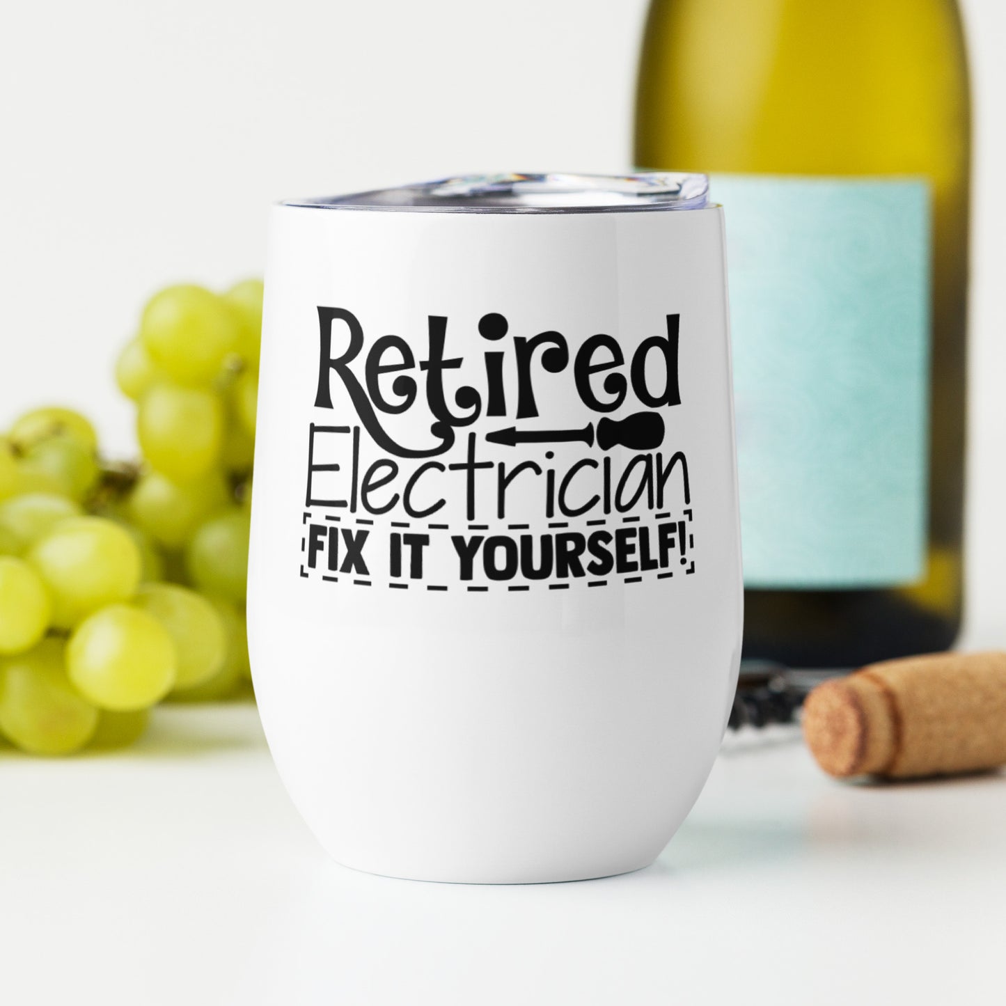 Retired Electrician Fix it Yourself Tumbler