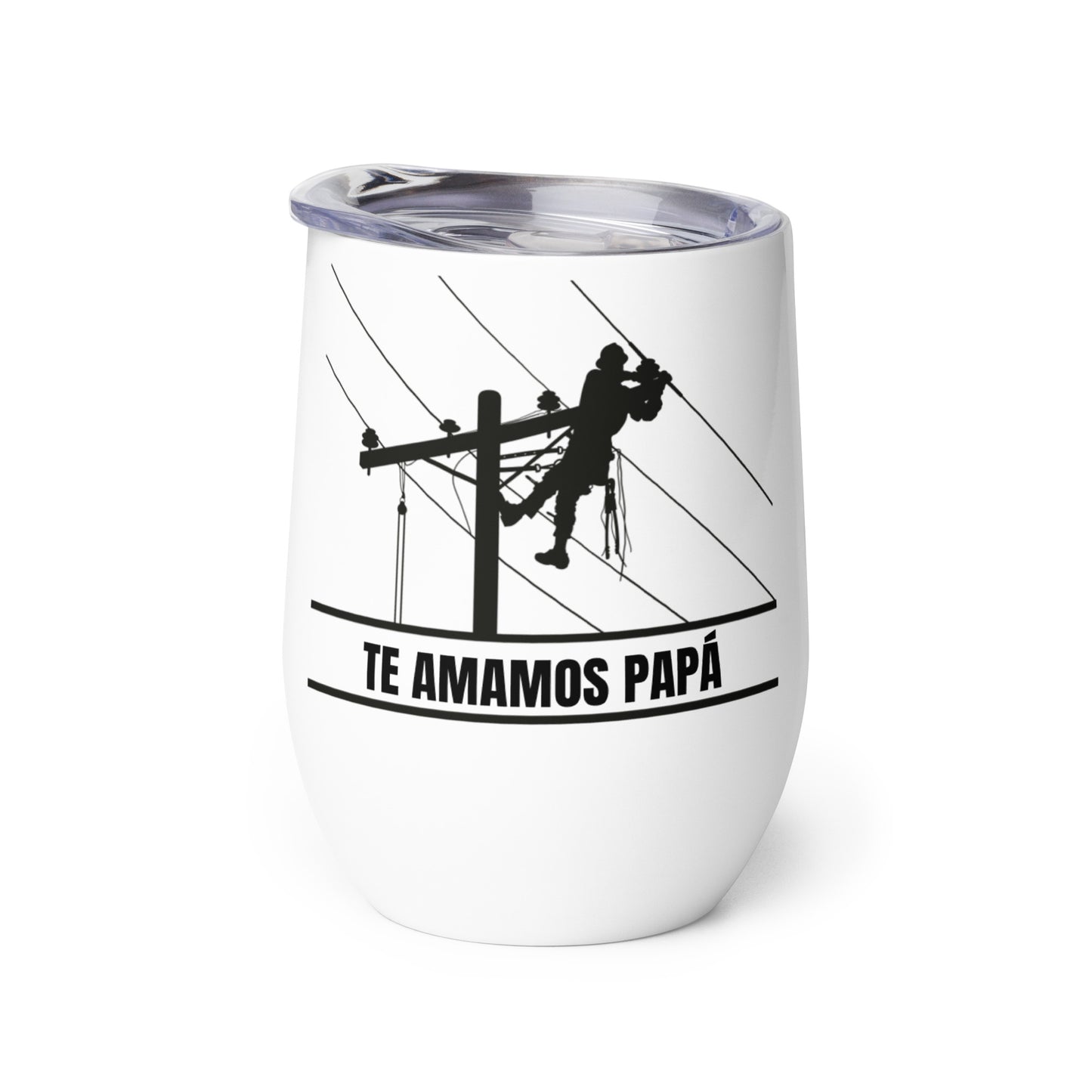 Personalized Lineman Beer or Wine tumbler