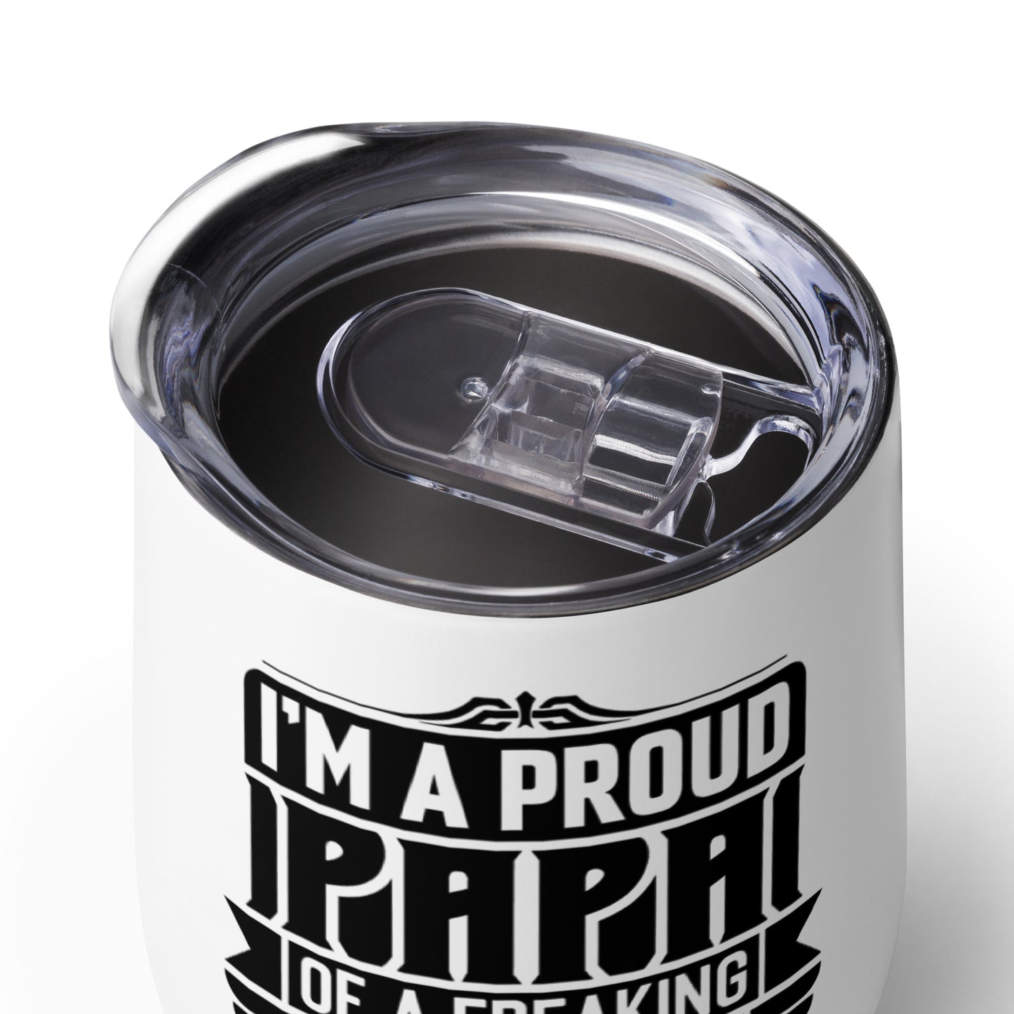 I'm a Proud Papa Electrician Wine Tumbler