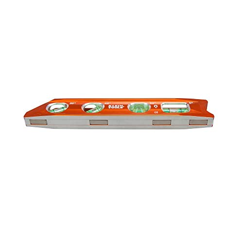 Klein Tools 935RB Level, 8-Inch Torpedo Level with Rare Earth Magnet and Tapered Nose, High-Viz