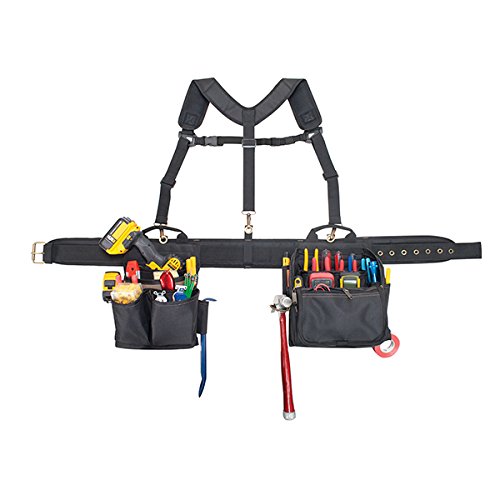 CLC Custom Leathercraft 1608 Electrician's Comfort Lift Combo Tool Belt, 28 Pocket