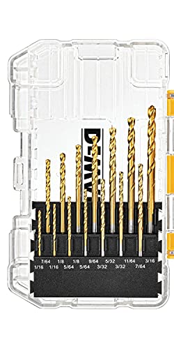 DEWALT Titanium Nitride Coated Drill Bit Set, Pilot Point, 21-Piece (DW1361)