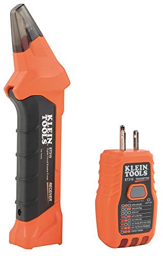 Klein Tools 80016 Circuit Breaker Finder Tool Kit with Accessories, 2-Piece Set, Includes Cat. No. ET310 and Cat. No. 69411