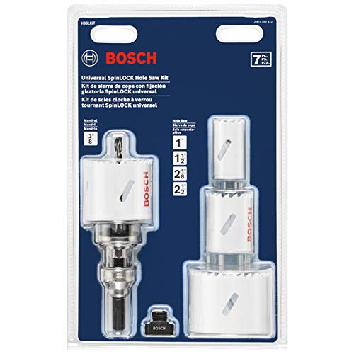 BOSCH HBSLKIT 7 uds. Kit de sierra de corona universal SpinLOCK