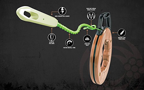 Southwire FTSP45-125NCT Simpull Electrical Fish Tape with Non-Conductive Tip; Large Case; Two Leader Options; Spiral Extruded Polymer; Extremely Flexible; 4.5mm x 125 Feet