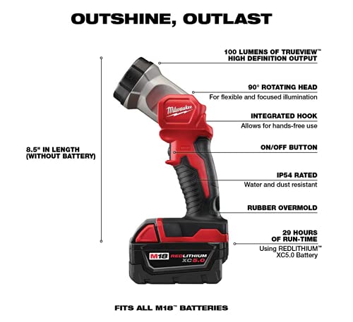 Milwaukee M18 FUEL 18-Volt Lithium-Ion Brushless Cordless Combo Kit with Two 5.0 Ah Batteries, 1 Charger, 2 Tool Bags (7-Tool)