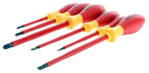 Wiha 32092 Slotted And Phillips Insulated Screwdriver Set, 1000 Volt