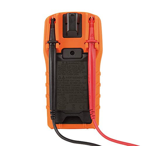 Klein Tools MM400 Multimeter, Digital Auto Ranging, AC/DC Voltage, Current, Capacitance, Frequency, Duty-Cycle, Diode, Continuity, Temp 600V