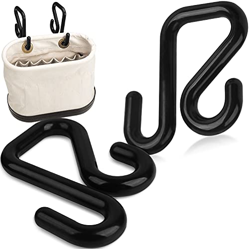 [2 Pack] Lineman Bucket Hooks to Secure Tool Apron or Oval Bag fits 2” Lip Buckets – Durable, Safe and Easy to Use Lineman Hooks - Lineman Bucket Tool Holder for All Seasons - Lineman Accessories