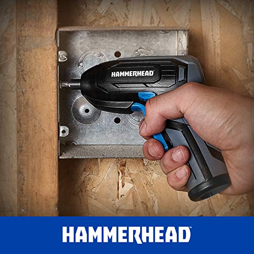 Hammerhead Rechargeable 4V Cordless Screwdriver with 9pcs Bit – HCSD040