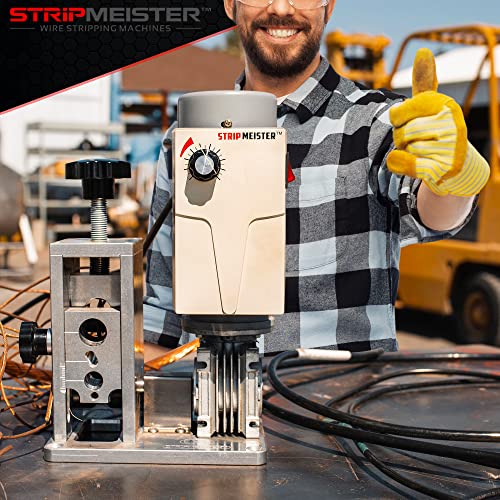 StripMeister E350x Wire Stripper Machine - Wire Stripping Machine For Copper Wires, Electric Wire Stripping For Scrap Metal & Cables, Cable Stripper, Automatic Wire Stripper up to 500mcm