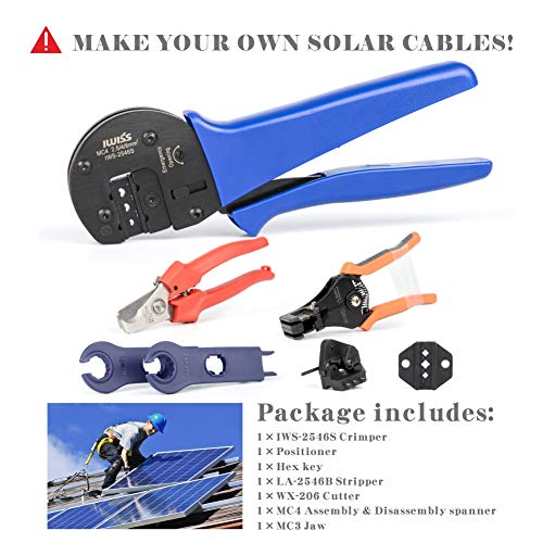 Solar Crimping Tool Kit for Solar Panel Installation