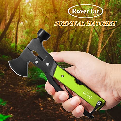 RoverTac Christmas Gifts for Men Women Unique Gifts for Dad Husband Stocking Stuffers Camping Accessories 14 in 1 Multitool Hatchet Axe Survival Gear Knife Saw Hammer Pliers Opener Screwdrivers