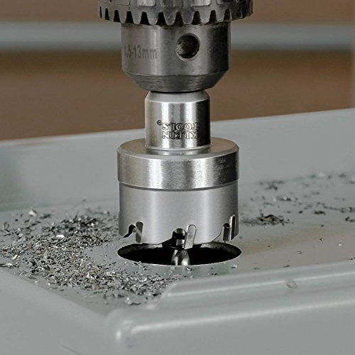 Klein Tools 31850 Heavy Duty Hole Cutter, 3/4-Inch Carbide Hole Cutter Cuts Stainless Steel, Mild Steel, Iron, and Copper