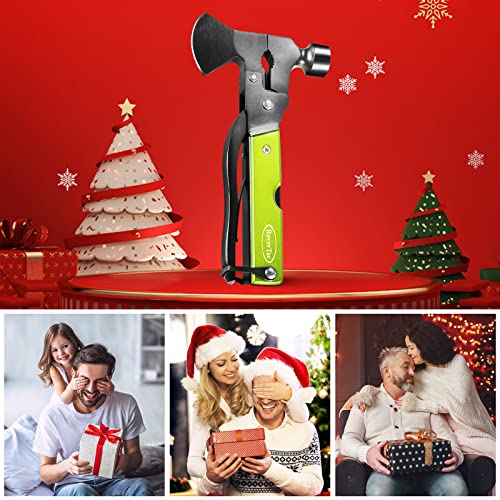 RoverTac Christmas Gifts for Men Women Unique Gifts for Dad Husband Stocking Stuffers Camping Accessories 14 in 1 Multitool Hatchet Axe Survival Gear Knife Saw Hammer Pliers Opener Screwdrivers