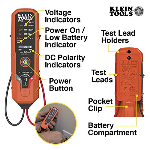 Klein Tools CL120VP Electrical Voltage Test Kit with Clamp Meter