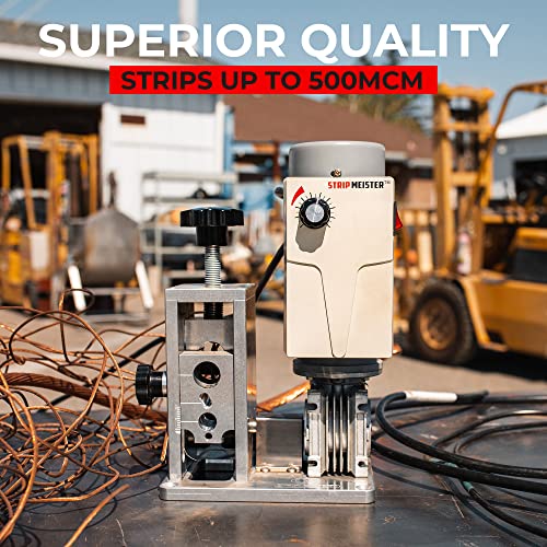 StripMeister E350x Wire Stripper Machine - Wire Stripping Machine For Copper Wires, Electric Wire Stripping For Scrap Metal & Cables, Cable Stripper, Automatic Wire Stripper up to 500mcm