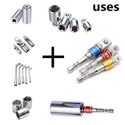 Impact Grade Socket Adapter/Extension Set